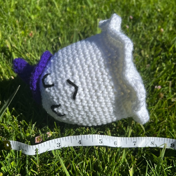 Hand Crocheted Little Witchy Ghost Stuffed Animal Halloween Decor! - Picture 7 of 12